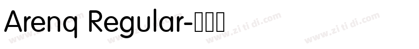 Arenq Regular字体转换